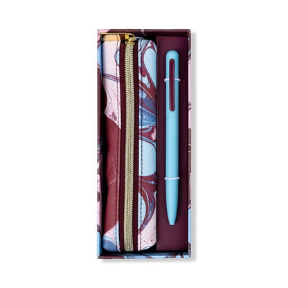 Pen & Pouch Set - Marble | Designworks Ink