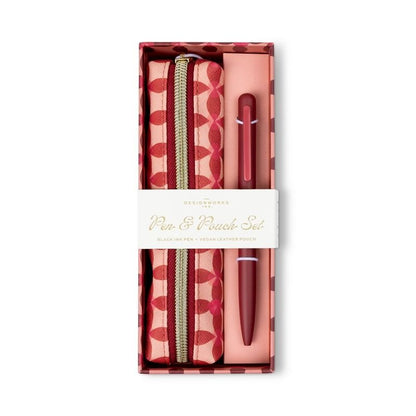 Pen & Pouch Set - Pinwheel Pink | Designworks Ink