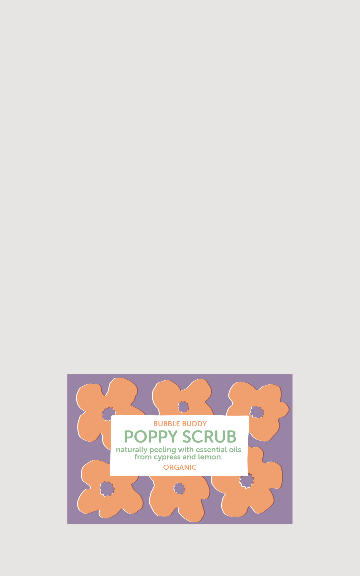 Organic poppy scrub bar | Foekje Fleur