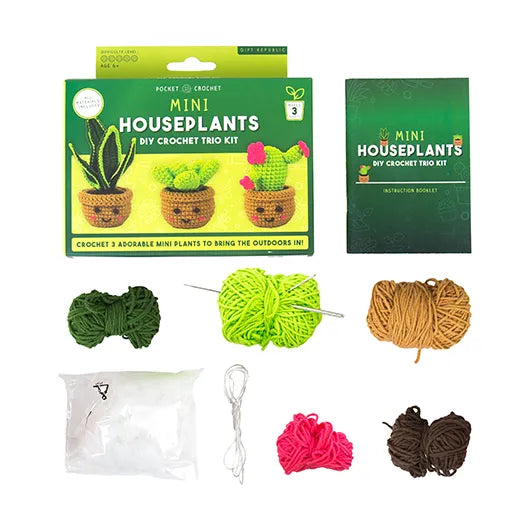 DIY Kit - Pocket Crochet Crafts - Plants | Gift Republic
