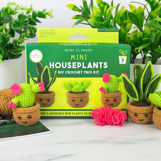 DIY Kit - Pocket Crochet Crafts - Plants | Gift Republic