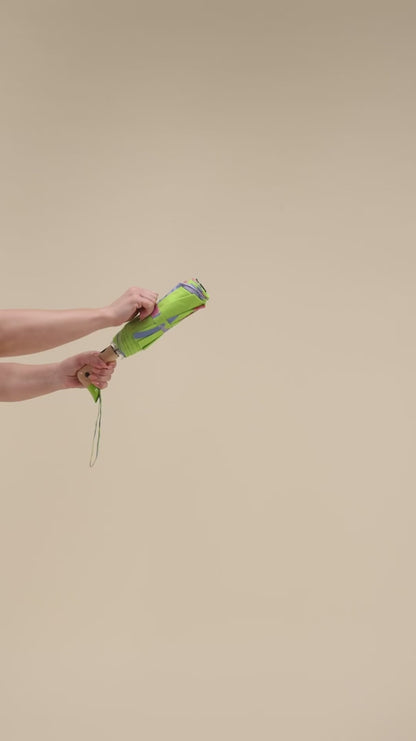 Eco-vriendelijke Paraplu - lime arty cats | Original Duckhead