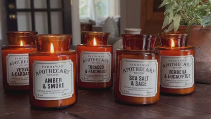Apothecary candle 8 oz - amber & smoke | Paddywax