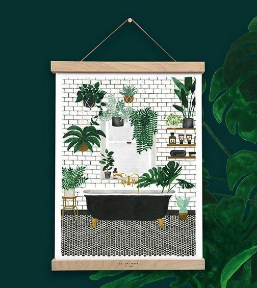 Wooden Magnetic Hanger For Posters - Small - Maplewood  | All the ways to say