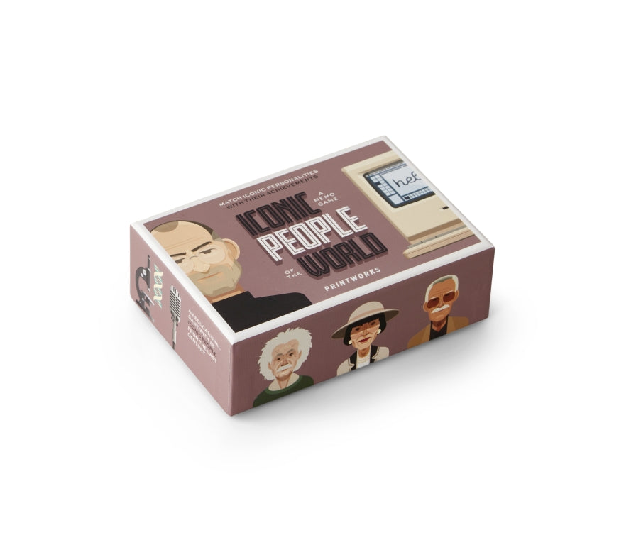 Memo game - iconic people | Printworks - de inKijk