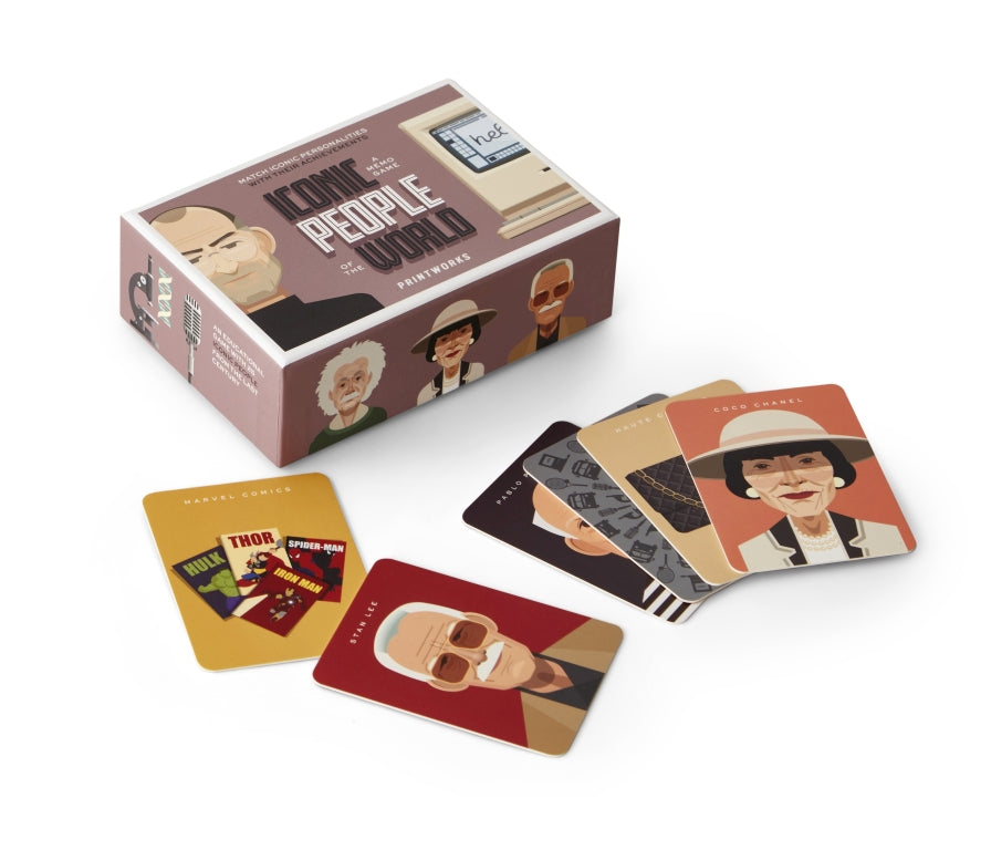 Memo game - iconic people | Printworks - de inKijk