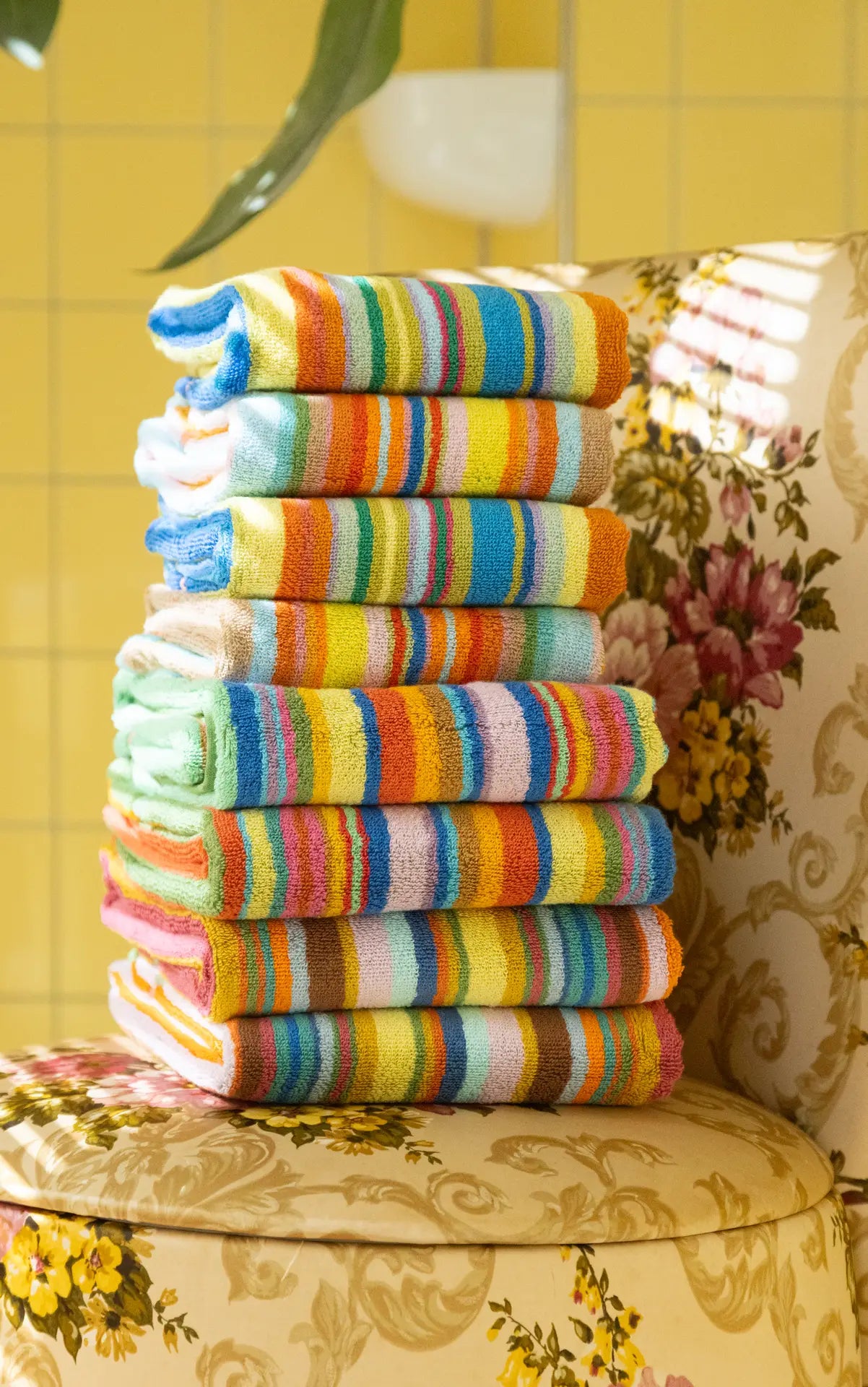 Bath towel - # 111 - ribbons M | Foekje Fleur