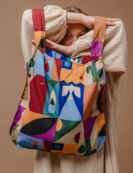 Rugzak en schoudertas in één - roots | Notabag