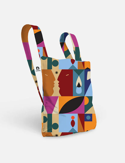 Rugzak en schoudertas in één - roots | Notabag