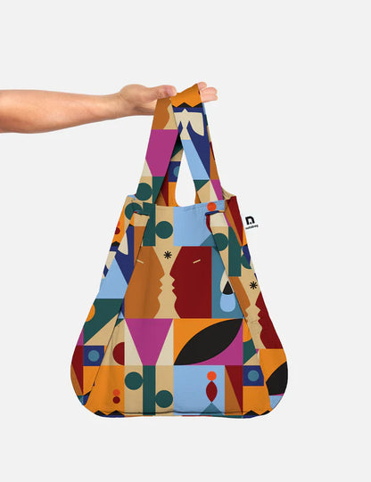 Rugzak en schoudertas in één - roots | Notabag