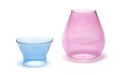 Two ways Vase - Pink base & Blue top | PELEGDESIGN