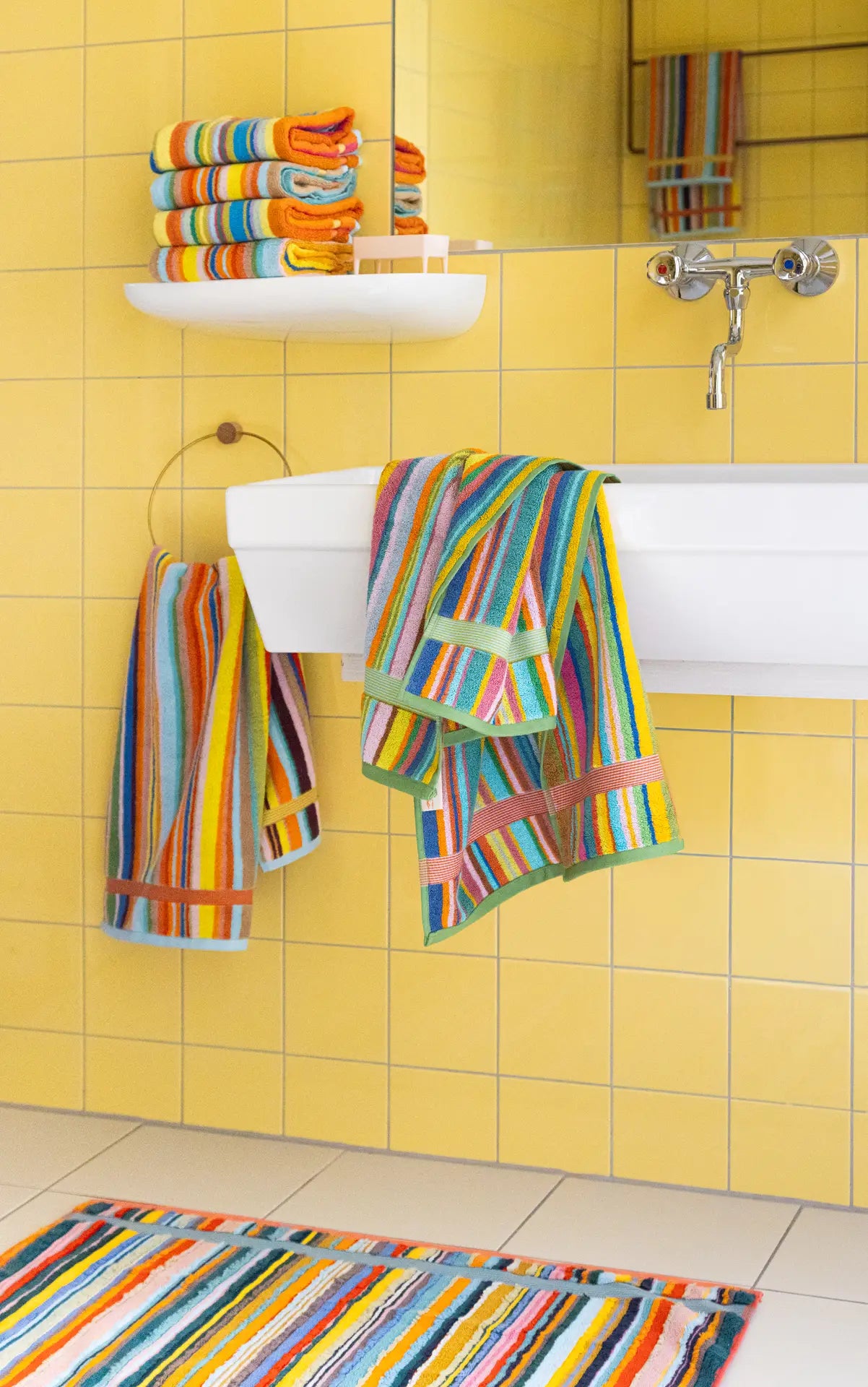 Bath mat - #113 - ribbons | Foekje Fleur