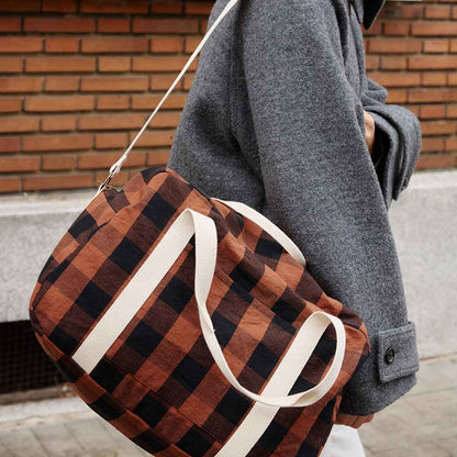 Bowling bag - Raphael - Big Vichy Ginger | Rose in April