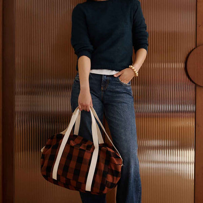 Bowling bag - Raphael - Big Vichy Ginger | Rose in April