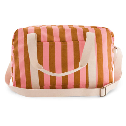 Bowling bag - Raphael - Caramel/Strawberry Stripes | Rose in April - de inKijk