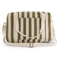 Bowling bag - Raphael - Olive/Greige Stripes | Rose in April - de inKijk