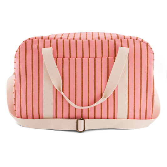 Bowling bag - Raphael - Pecan / Strawbbery Tennis Stripes | Rose in April