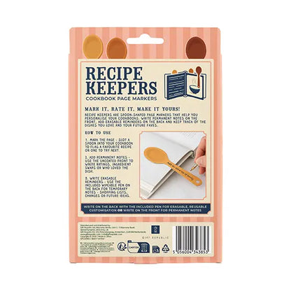 Recipe Keepers - Cookbook Page Markers | Gift Republic