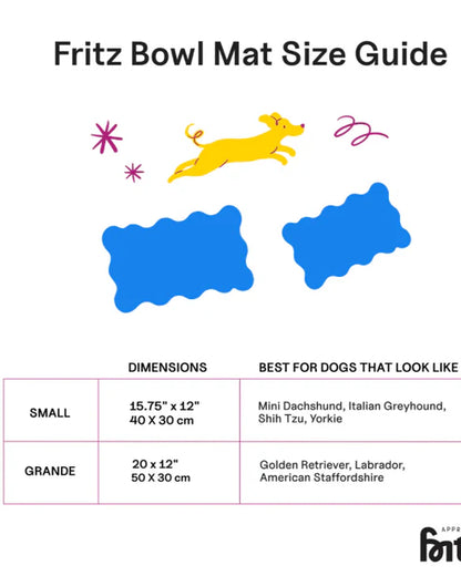 The Fritz Bowl Mat - Rose - Standard | Approved by Fritz