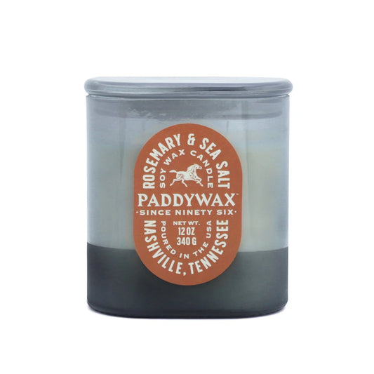 Glass candle 12 oz - rosemary & sea salt | Paddywax - de inKijk