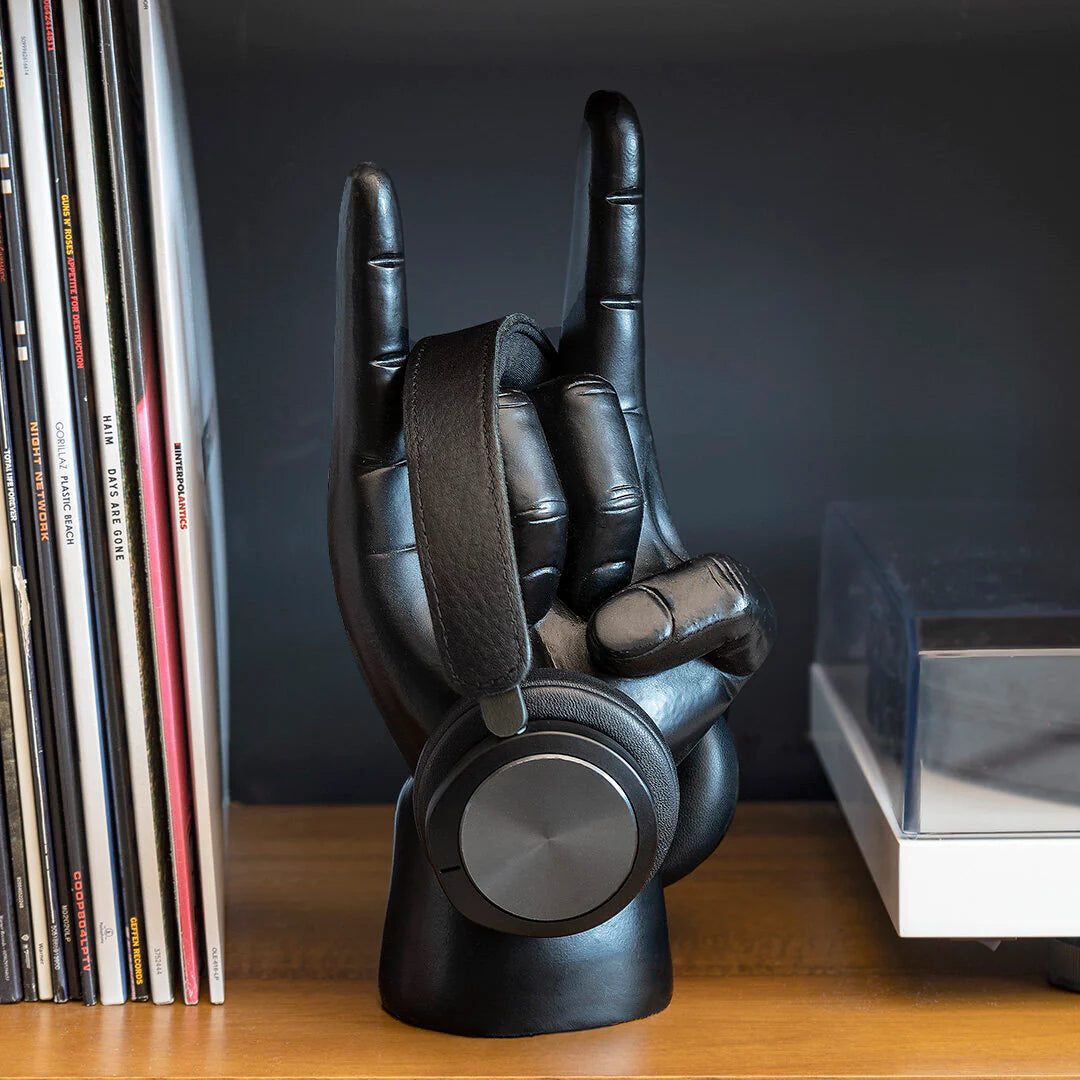 Rock On headphone Stand - black | Suck UK - de inKijk