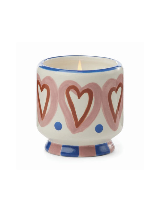 Ceramic candle hearts 8 oz - rosewood vanilla | Paddywax