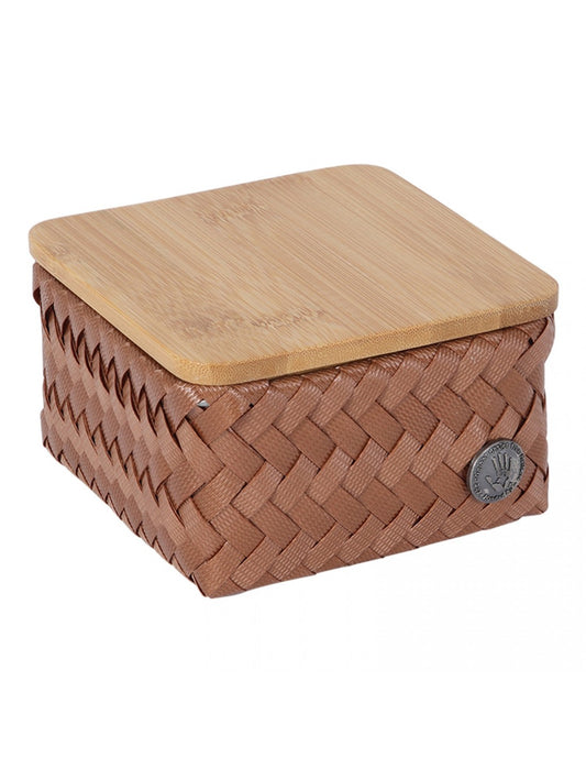 Top fit tiny - basket with bamboo cover - sienna | Handed By
