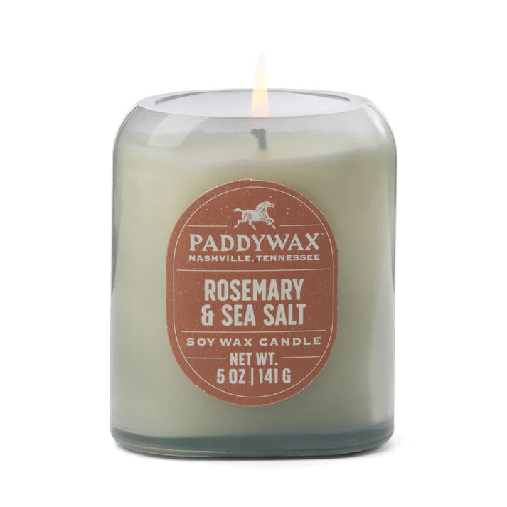 Glass candle 5 oz - rosemary & seasalt | Paddywax - de inKijk