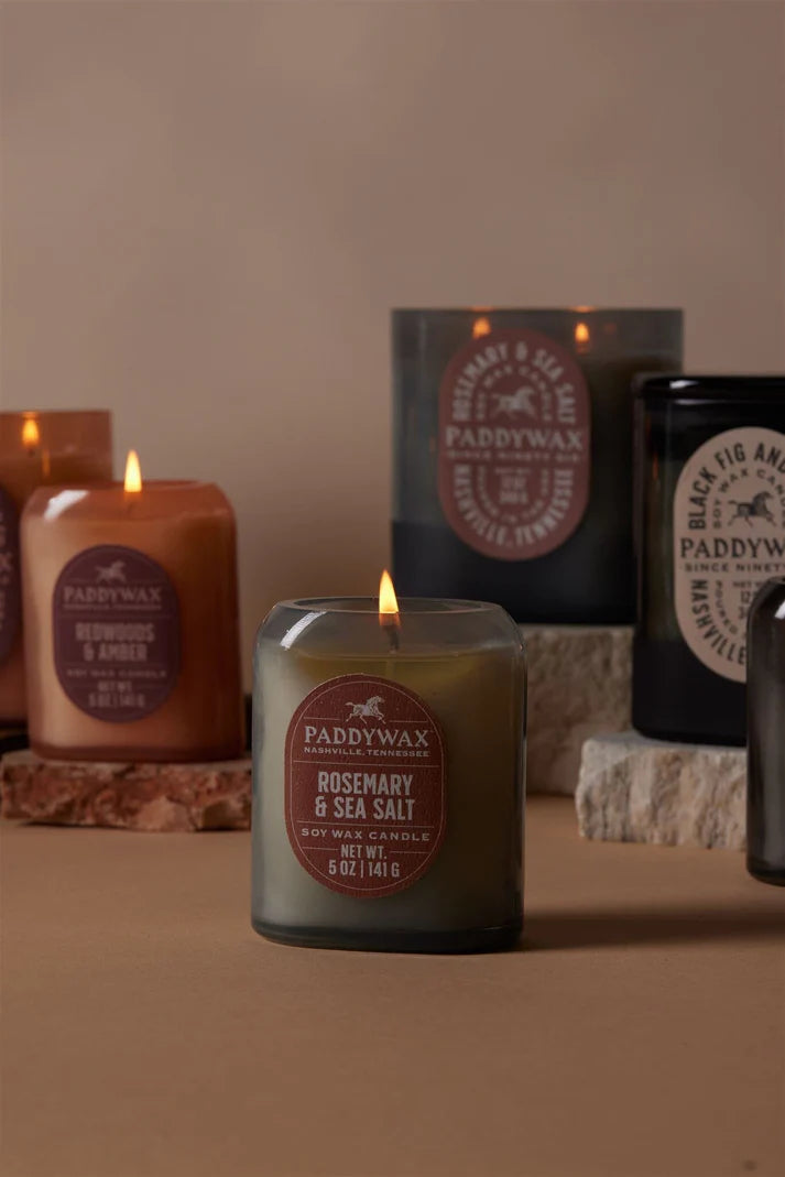 Glass candle 5 oz - rosemary & seasalt | Paddywax - de inKijk
