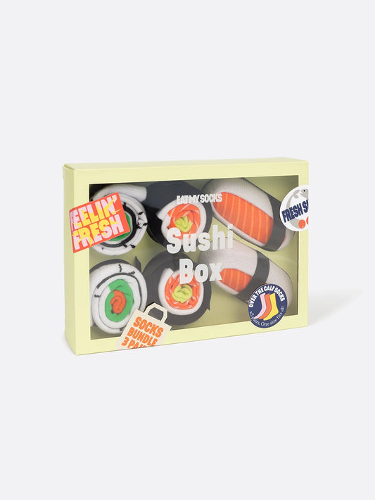 Socks - sushi box - 3 paar | Eat my socks - de inKijk