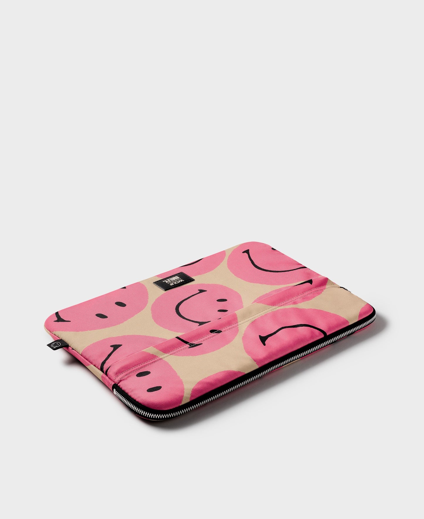 Laptophoes - 13" en 14" - Smiley Pink | WOUF - de inKijk