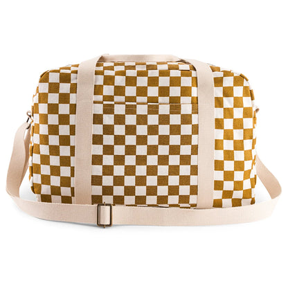 Bowling bag - Raphael - Checks Caramel | Rose in April - de inKijk