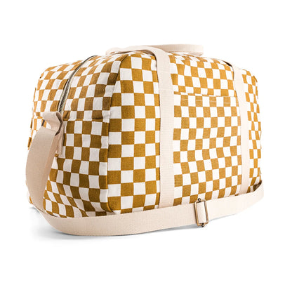 Bowling bag - Raphael - Checks Caramel | Rose in April - de inKijk