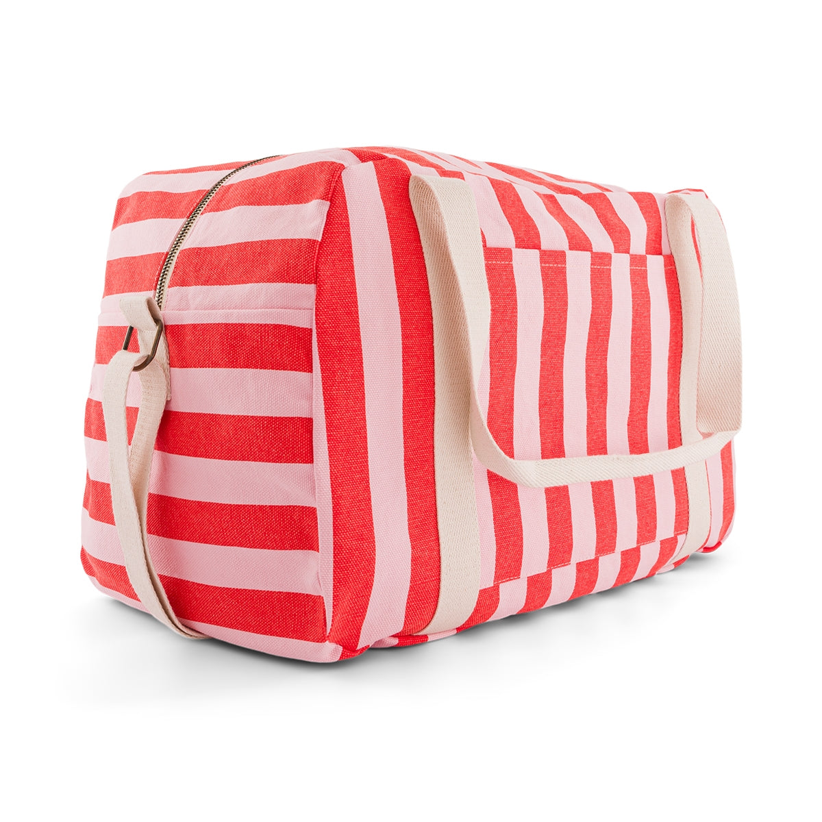 Bowling bag - Raphael - Tomato/Candy Stripes | Rose in April