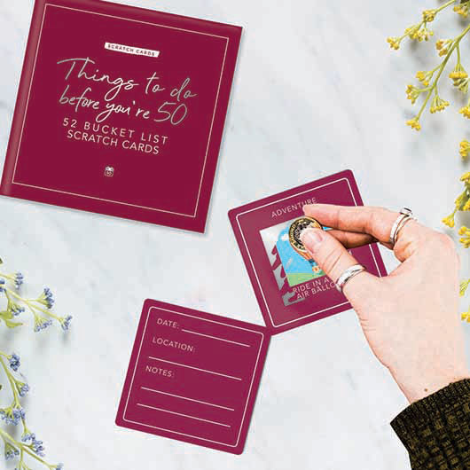 Things to do before you're 50 - Scratch Cards | Gift Republic - de inKijk