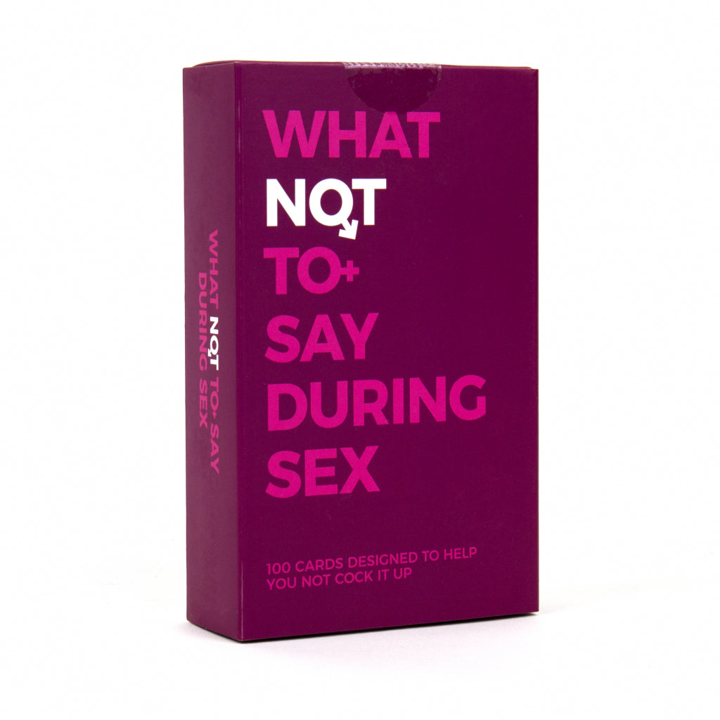 What not to say during sex | Gift Republic - de inKijk