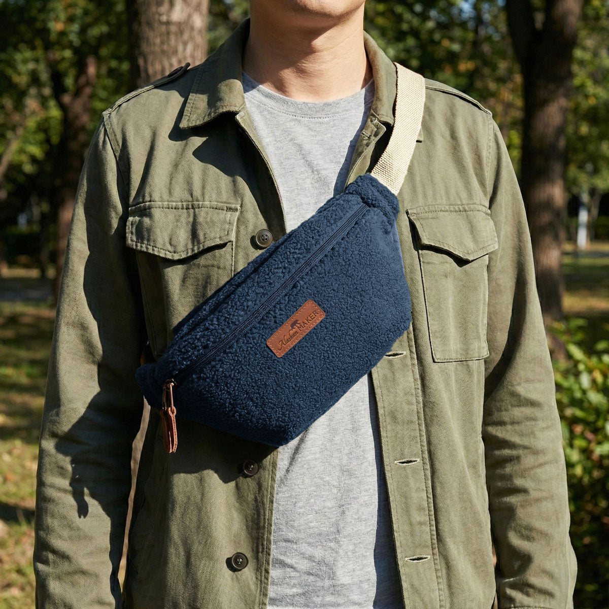 Bum Bag SHERPA - navy blue | Alaskan Maker