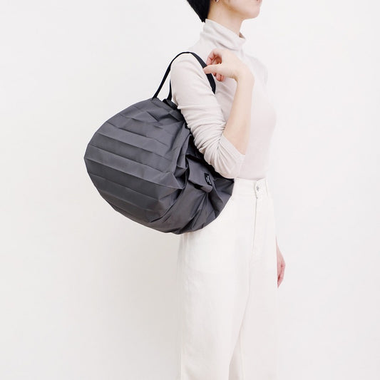 Shupatto foldable bag M - Charcoal (Sumi) | Shupatto