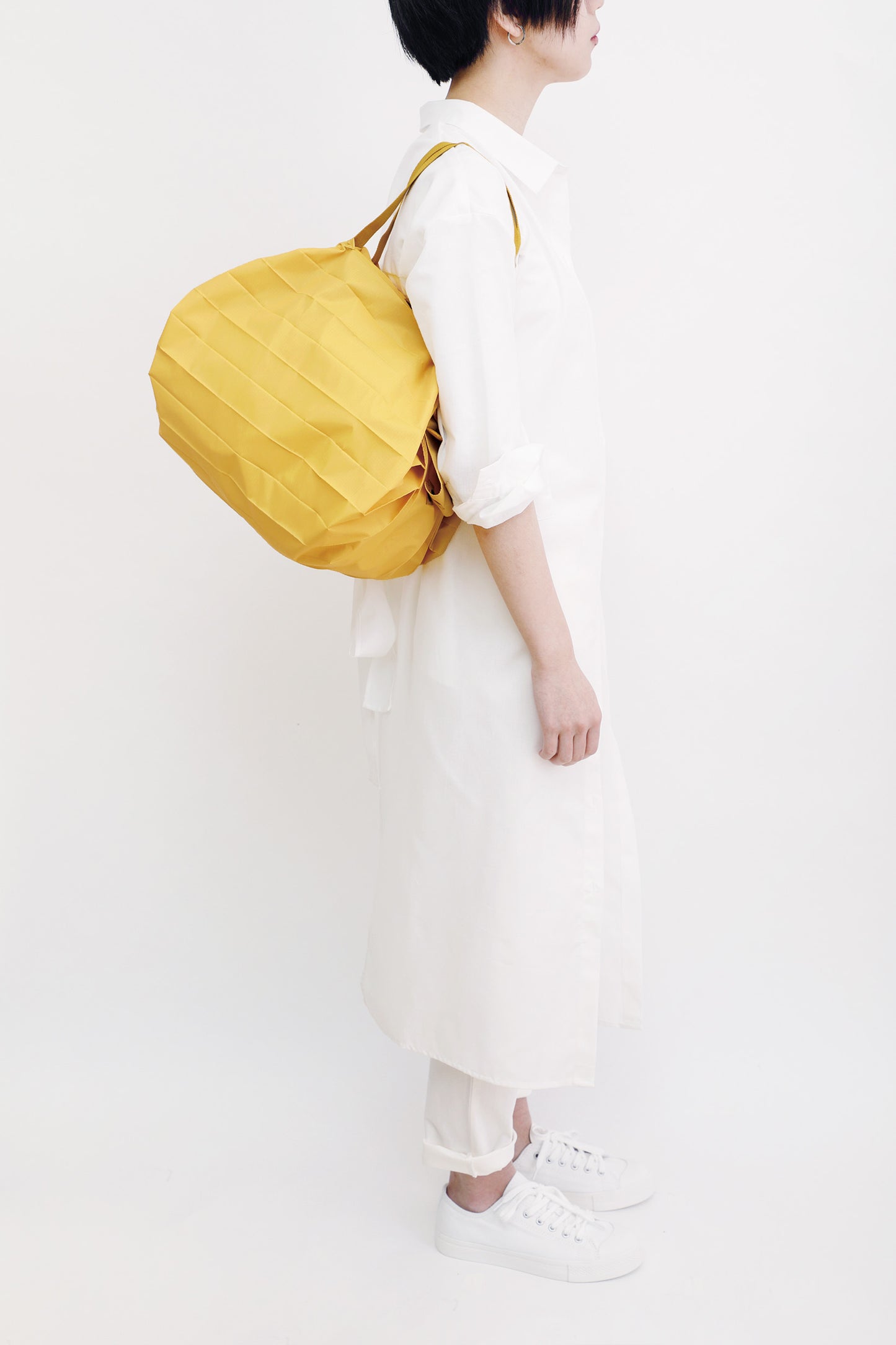 Shupatto foldable bag M - Mustard (Karashi) | Shupatto