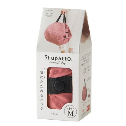 Shupatto foldable bag M - Peach (Momo) | Shupatto