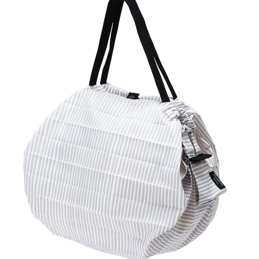 Shupatto foldable bag M - Stripe (Sen) | Shupatto