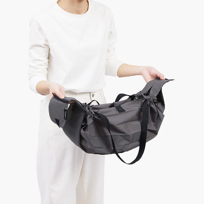 Shupatto foldable bag L - Charcoal (Sumi) | Shupatto