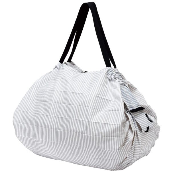 Shupatto foldable bag L - Stripes (Sen) | Shupatto