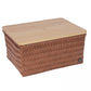 Top fit large - basket with bamboo cover - sienna | Handed By - de inKijk