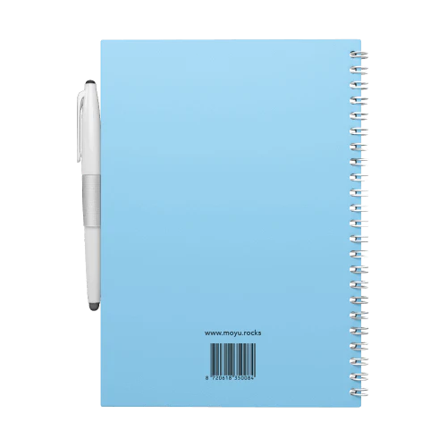 Erasable notebook A5 - Sky blue | Moyu