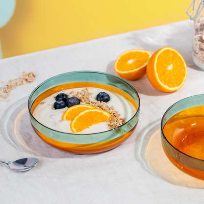 Small Glass Bowls - Amber - set of 2 | Remember