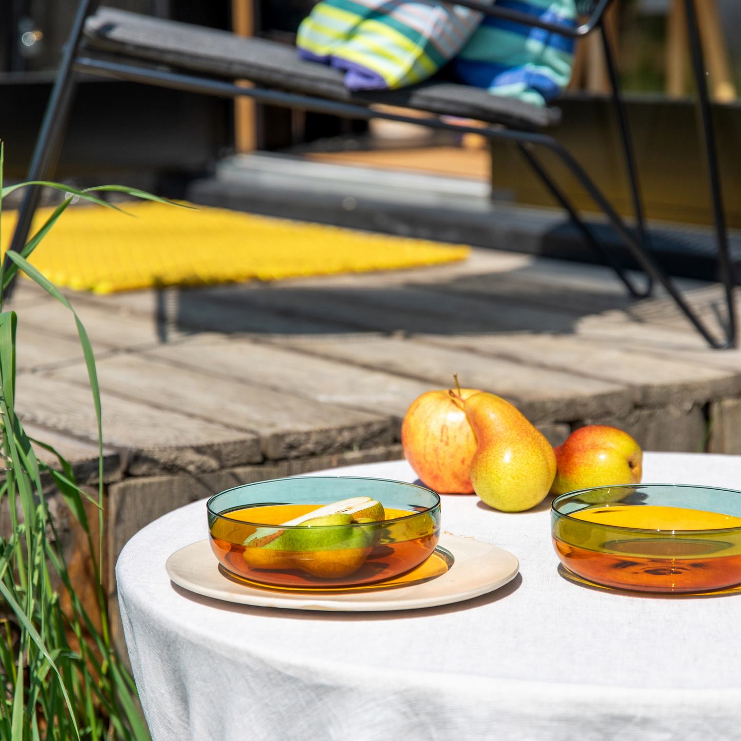 Small Glass Bowls - Amber - set of 2 | Remember