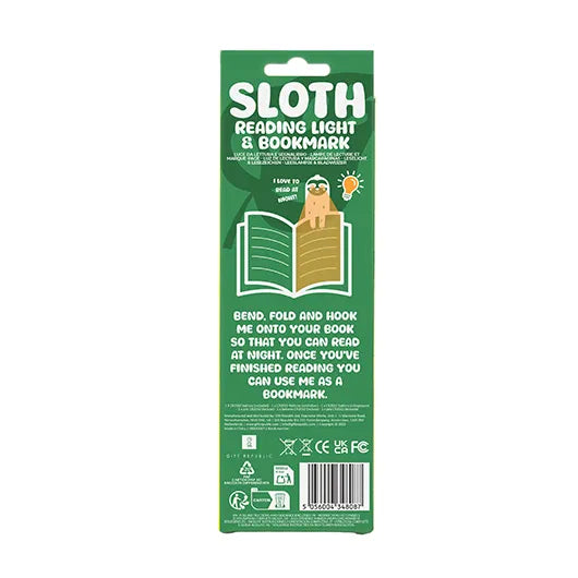 Book Sloth - Reading Light & Bookmark | Gift Republic