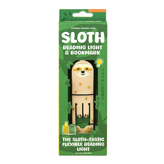 Book Sloth - Reading Light & Bookmark | Gift Republic