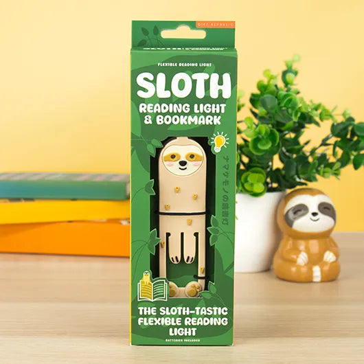 Book Sloth - Reading Light & Bookmark | Gift Republic
